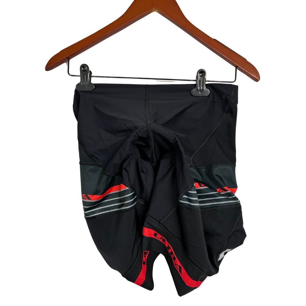 Performance Womens XL Padded Cycling Shorts Black Red Bike Made USA